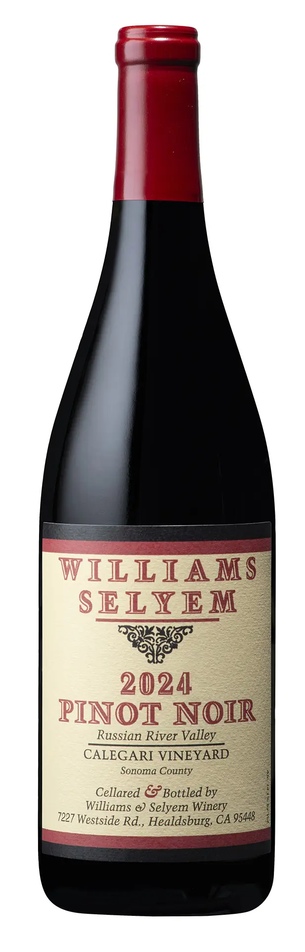 Bottle image of Williams Selyem 2024 Calegari Vineyard Pinot Noir