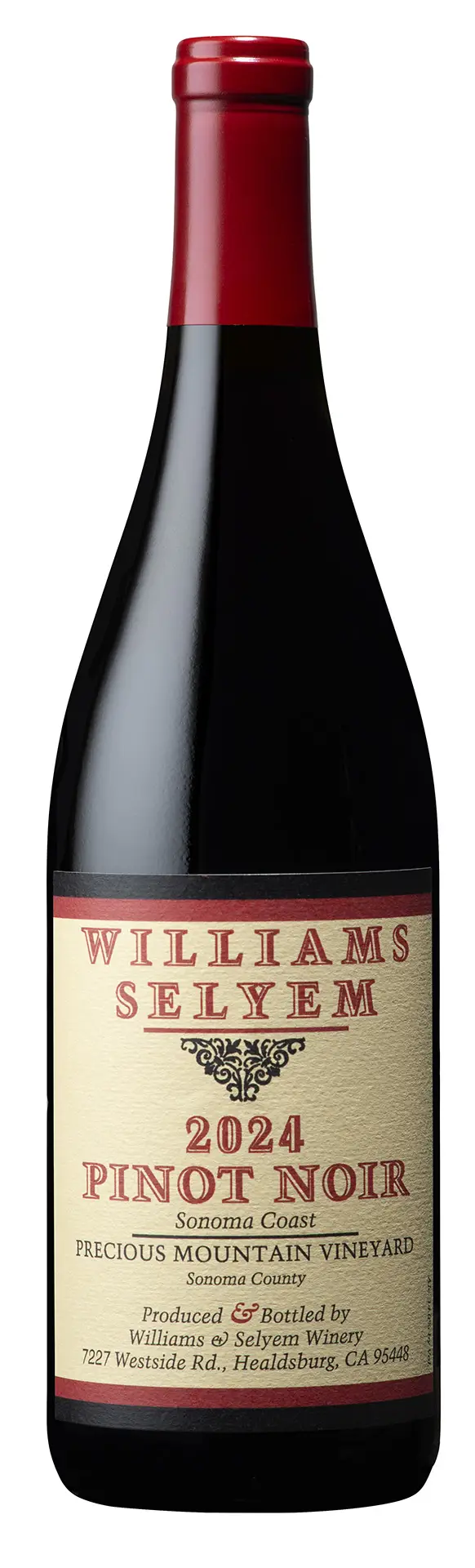 Bottle image of Williams Selyem 2024 Precious Mountain Vineyard Pinot Noir