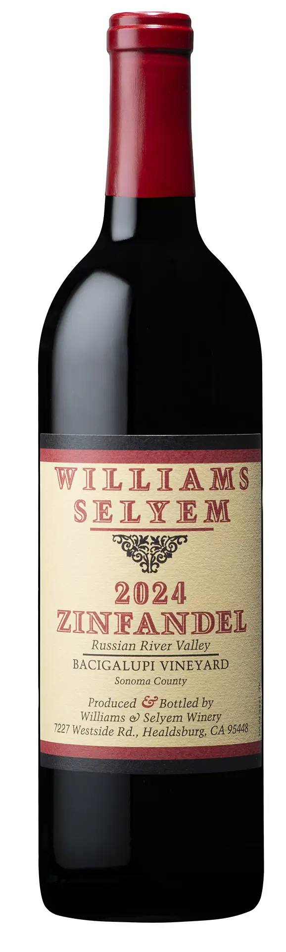 Bottle image of Williams Selyem 2024 Bacigalupi Vineyard Zinfandel